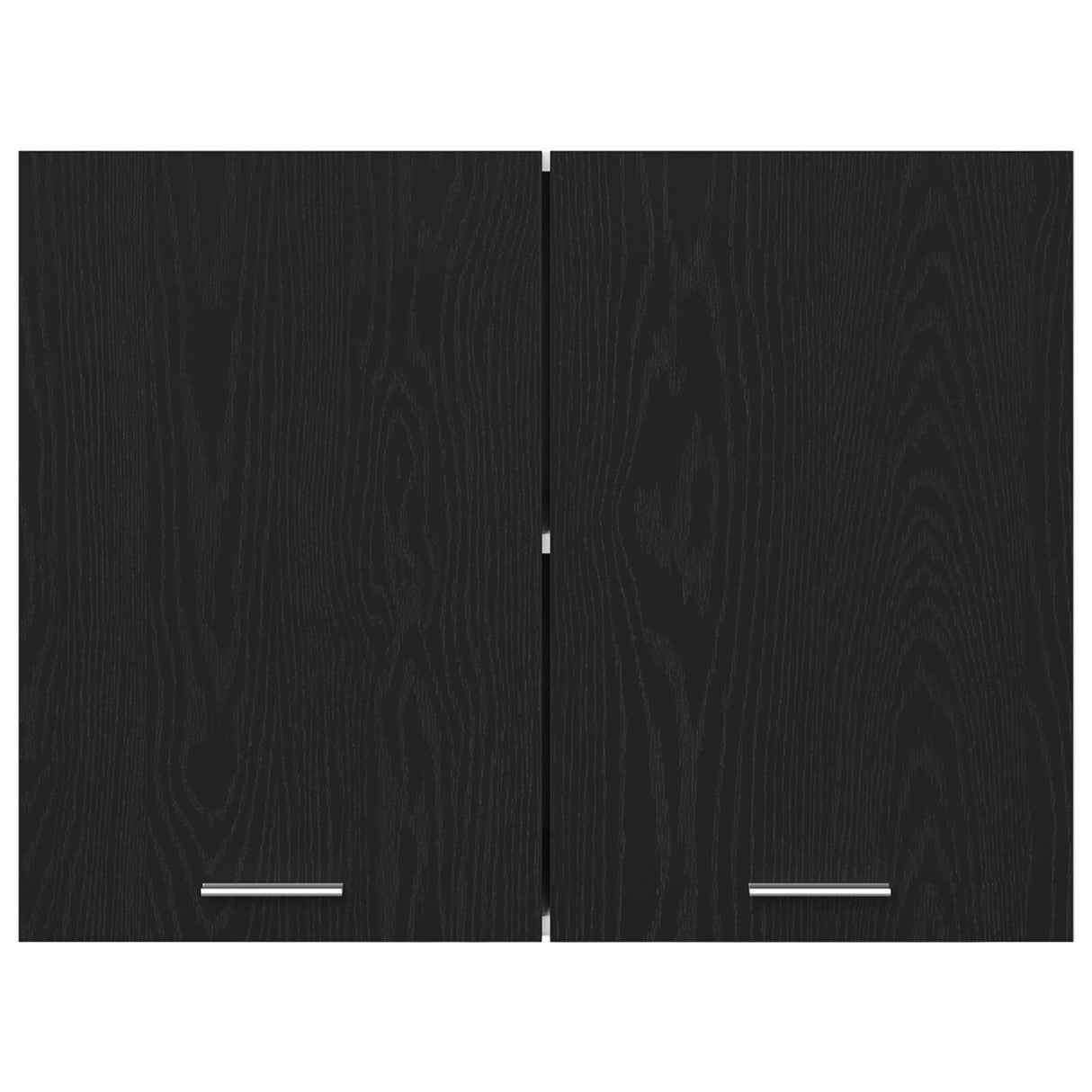 Black Oak Hanging Cabinet - 80X31X60 Cm - Made Of Engineered Wood