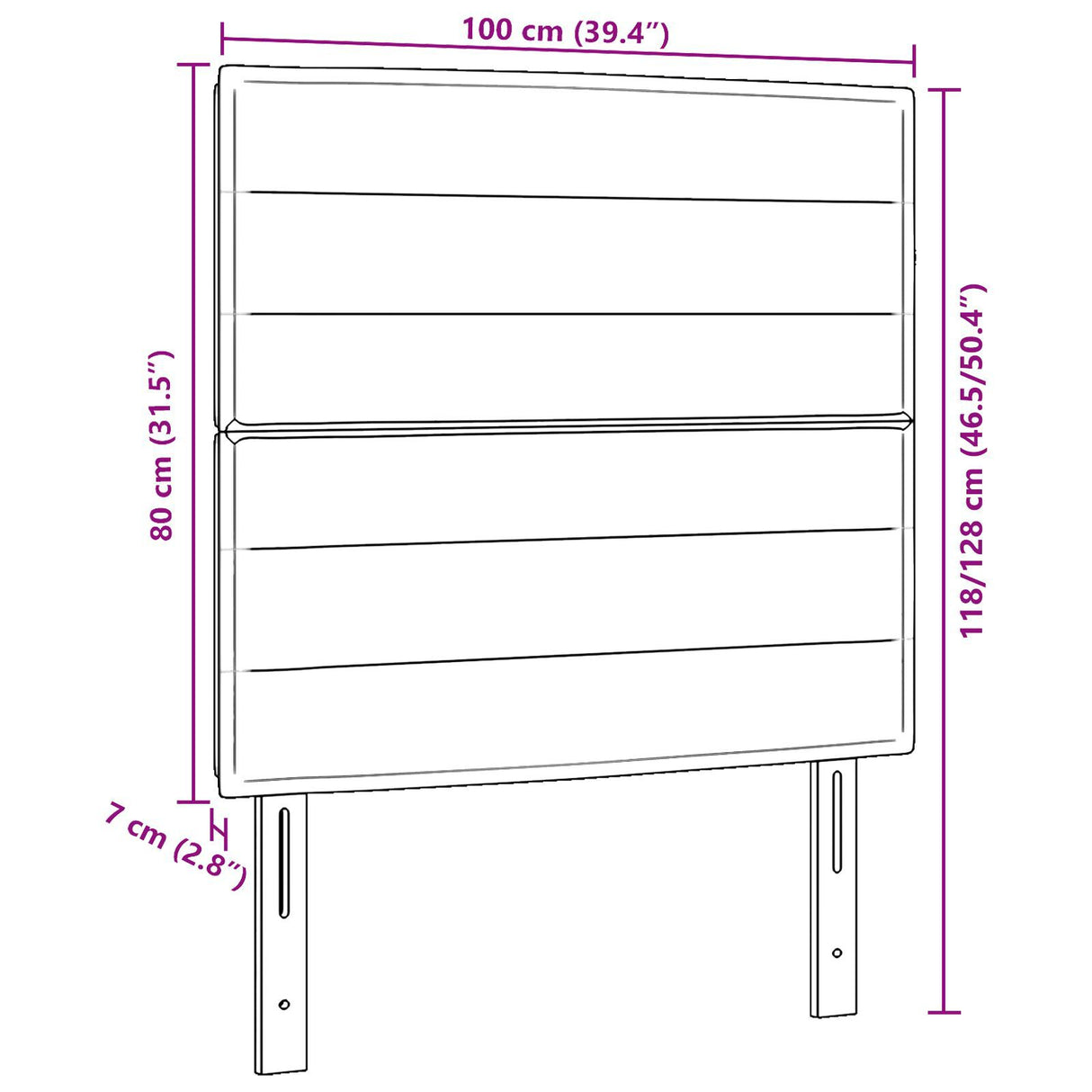 Headboard Lines Design Fabric