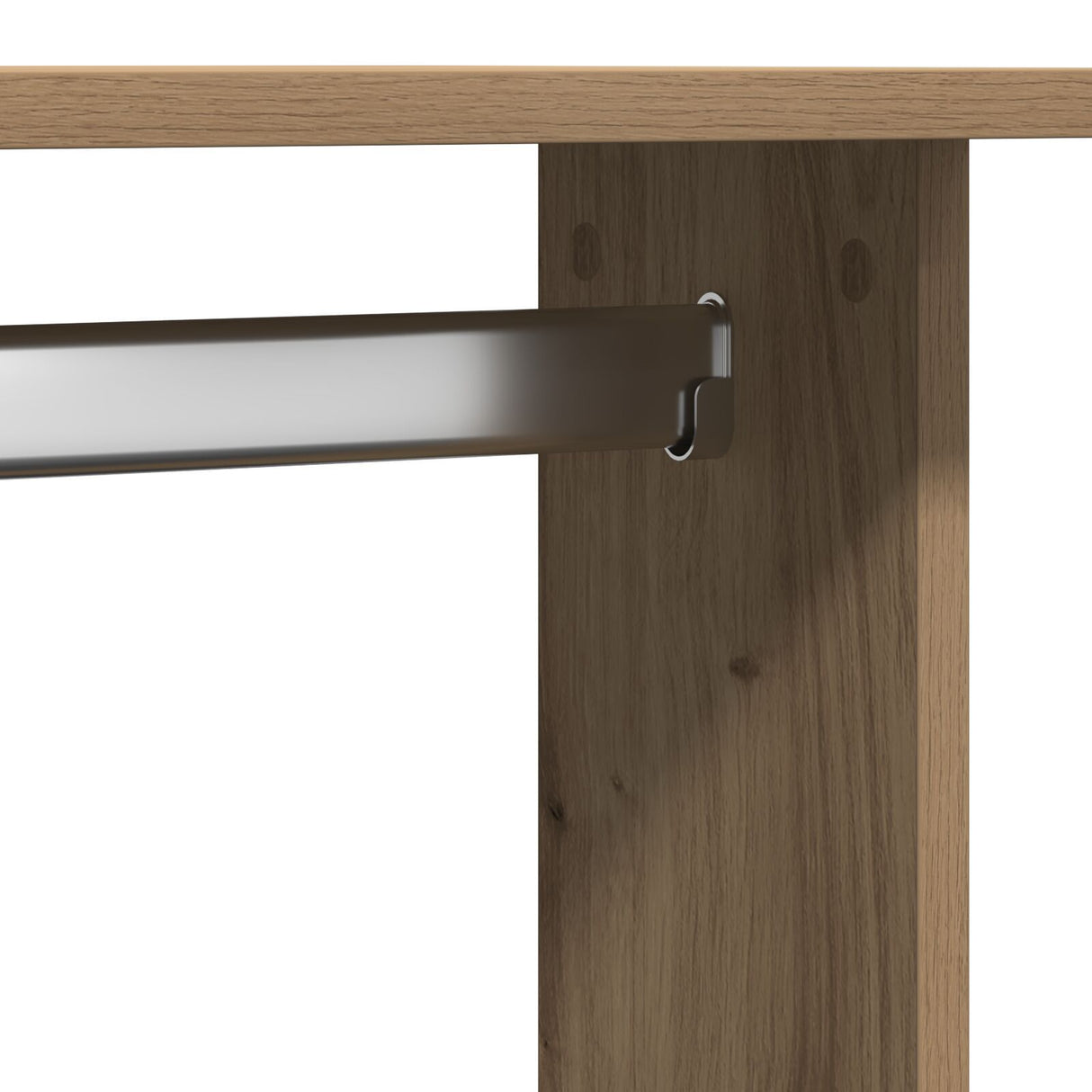 Wardrobe With Wheels Artisan Oak 102X38X110 Cm Engineered Wood