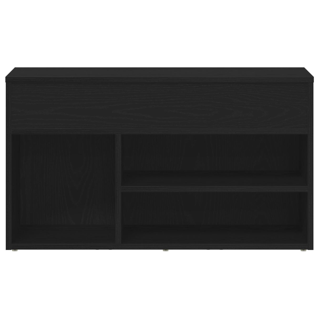 Hall Bench Black Oak 60X30X45 Cm Engineered Wood