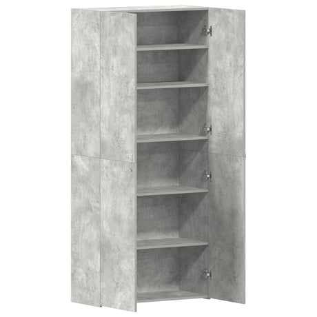 Shoe Cabinet 80X35,5X180 Cm Engineered Wood