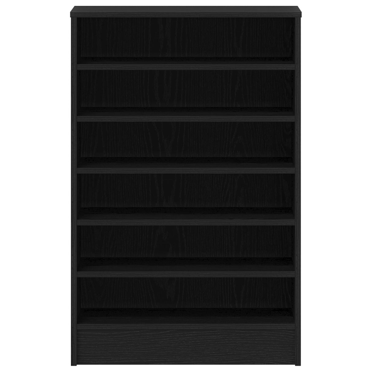Shoe Cabinet In Black Oak, 60X35X92 Cm, Made Of Engineered Wood
