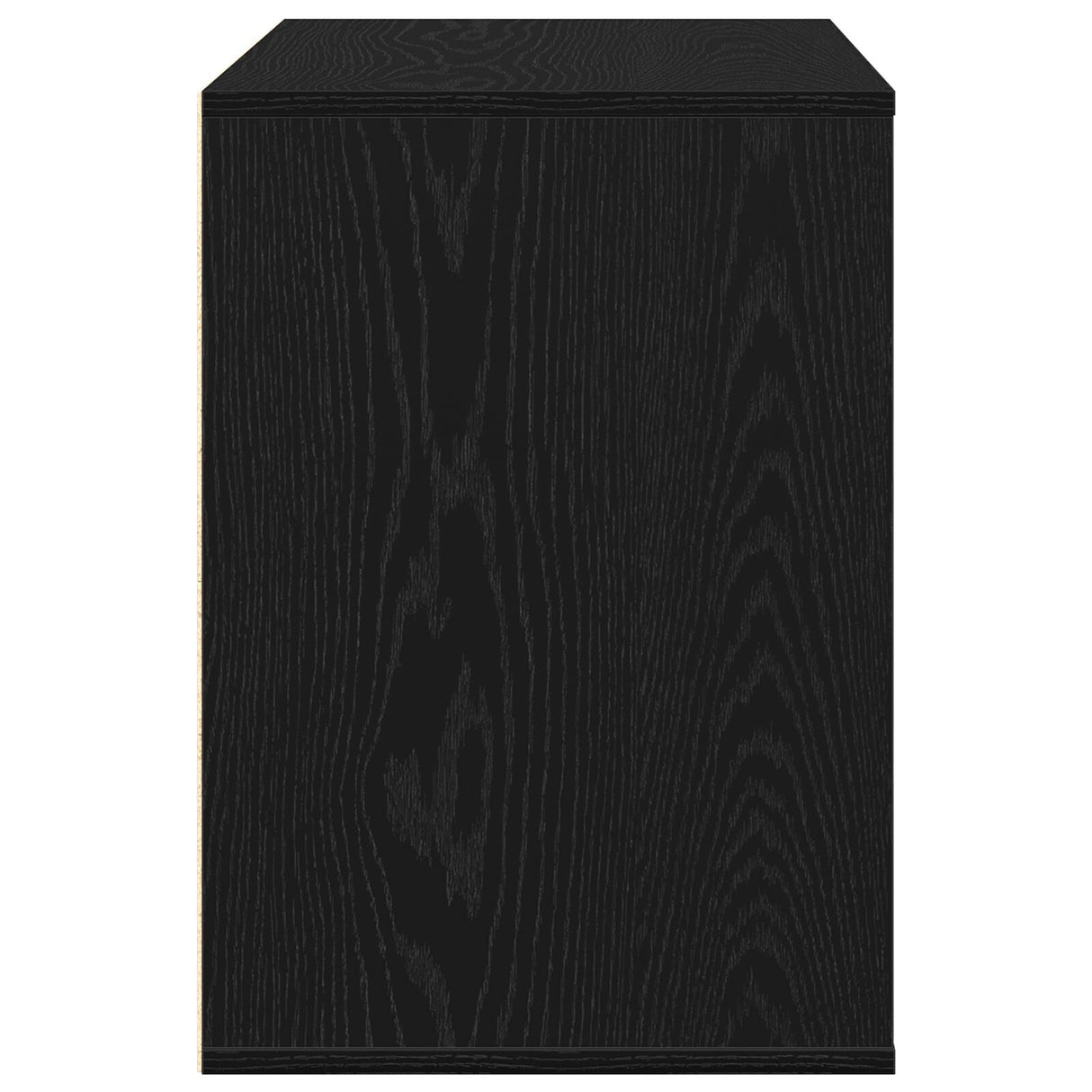 Corner Chest Of Drawers Black Oak 80X41X58 Cm Engineered Wood