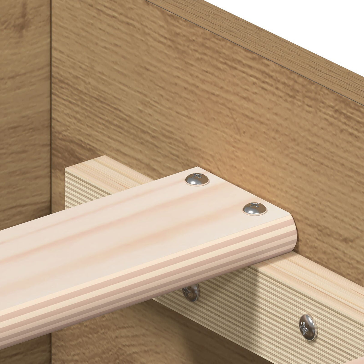 Bed Frame With Drawers Artisan Oak Engineered Wood 140 X 200 Cm