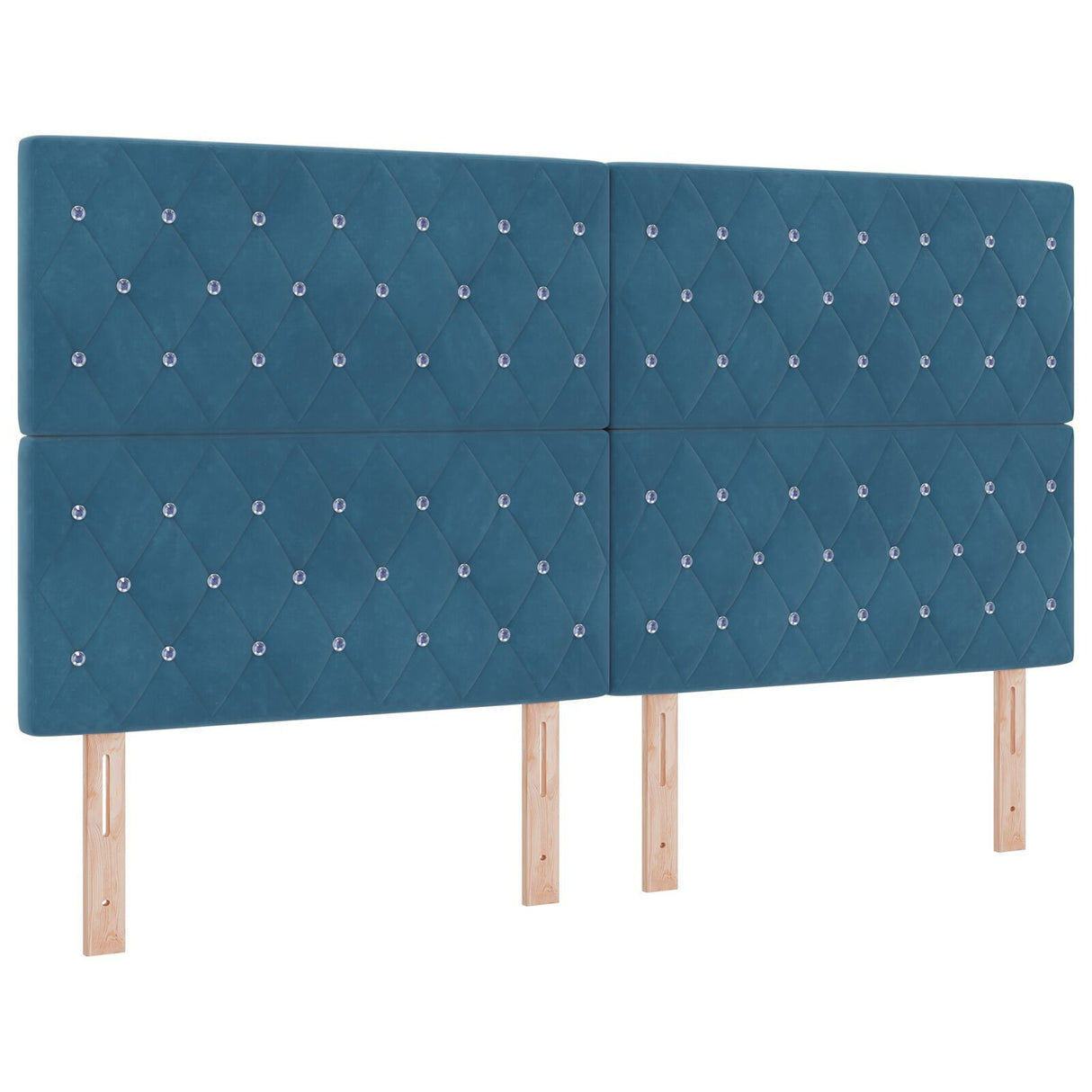 Dark Blue Velvet Bed Frame 180X200 Cm