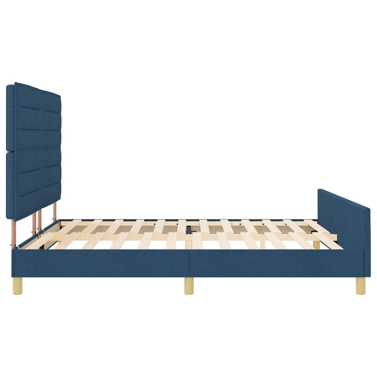 Blue Fabric Bed Frame 180X200 Cm