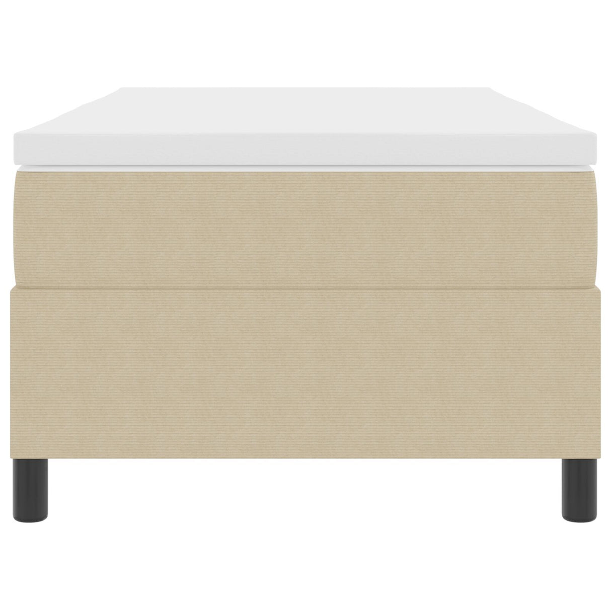 Box Spring Bed With Mattress Light Green Grey 80X200 Cm Corduroy Fabric