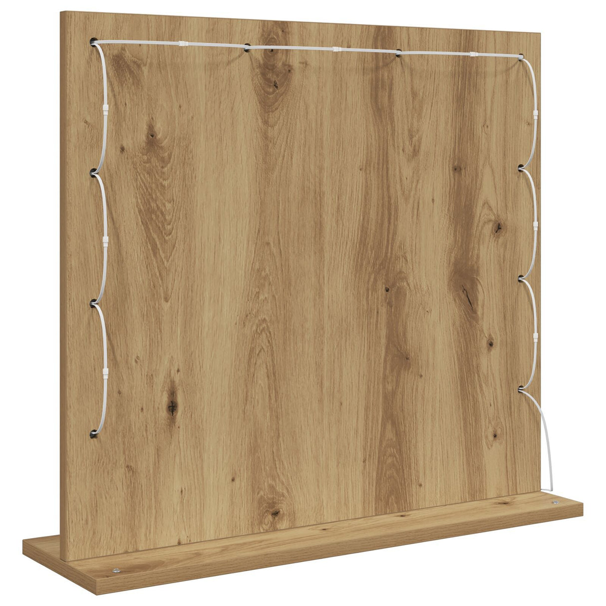 Vanity Mirror With Led Lights Artisan Oak 60X55X18 Cm