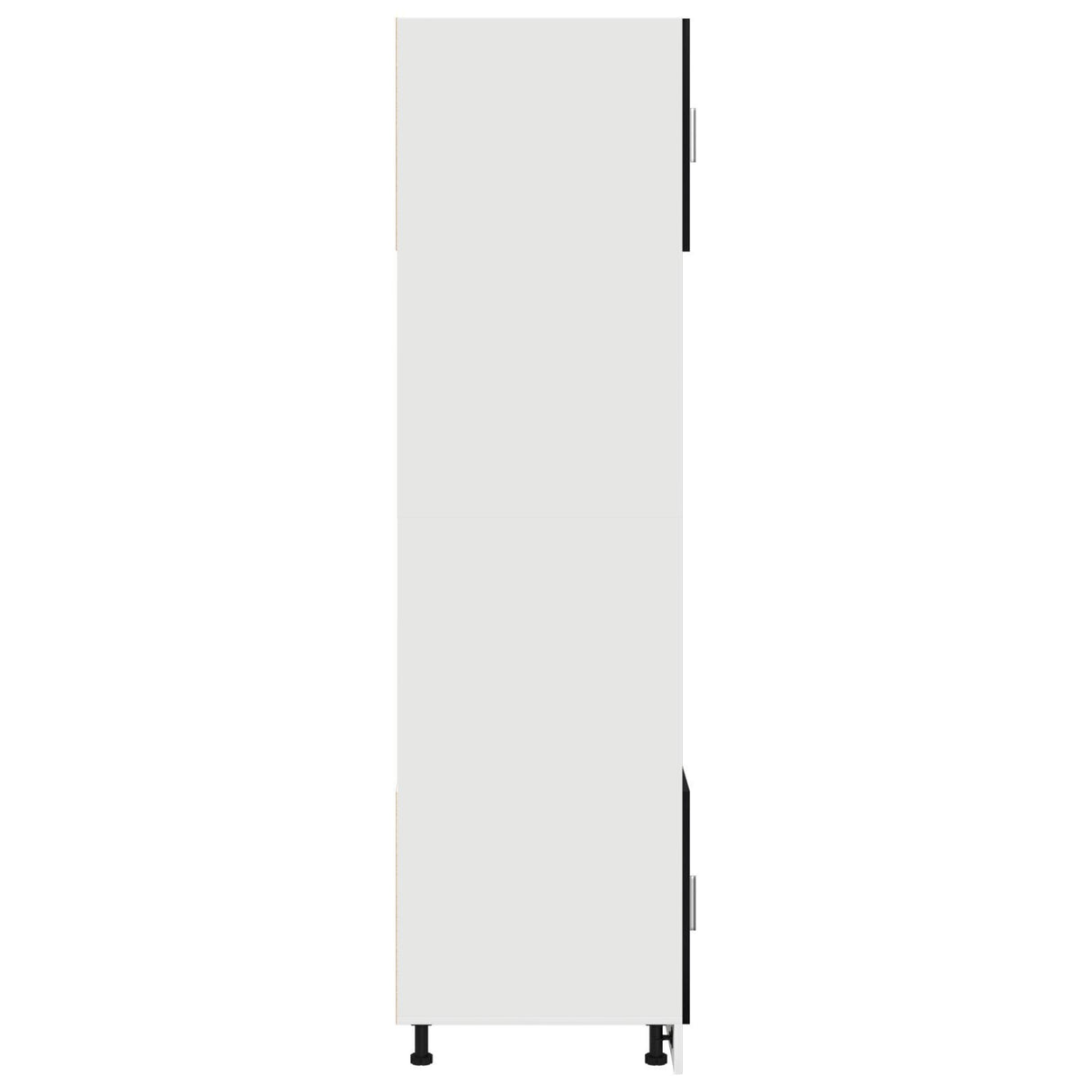 Kitchen Cabinet Black Oak Engineered Wood 60 X 57 X 207 Cm