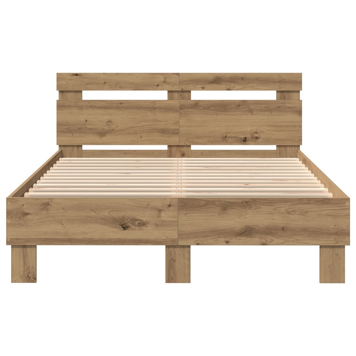 Oak Bed Frame Artisan Oak Engineered Wood 120 X 190 Cm Durable