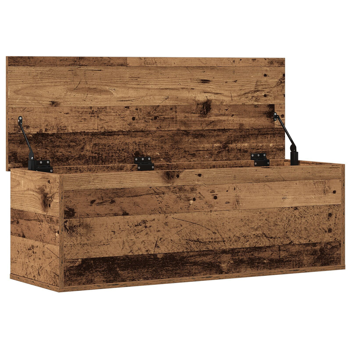 Storage Box - Old Wood, 102X35X35 Cm, Made From Engineered Wood