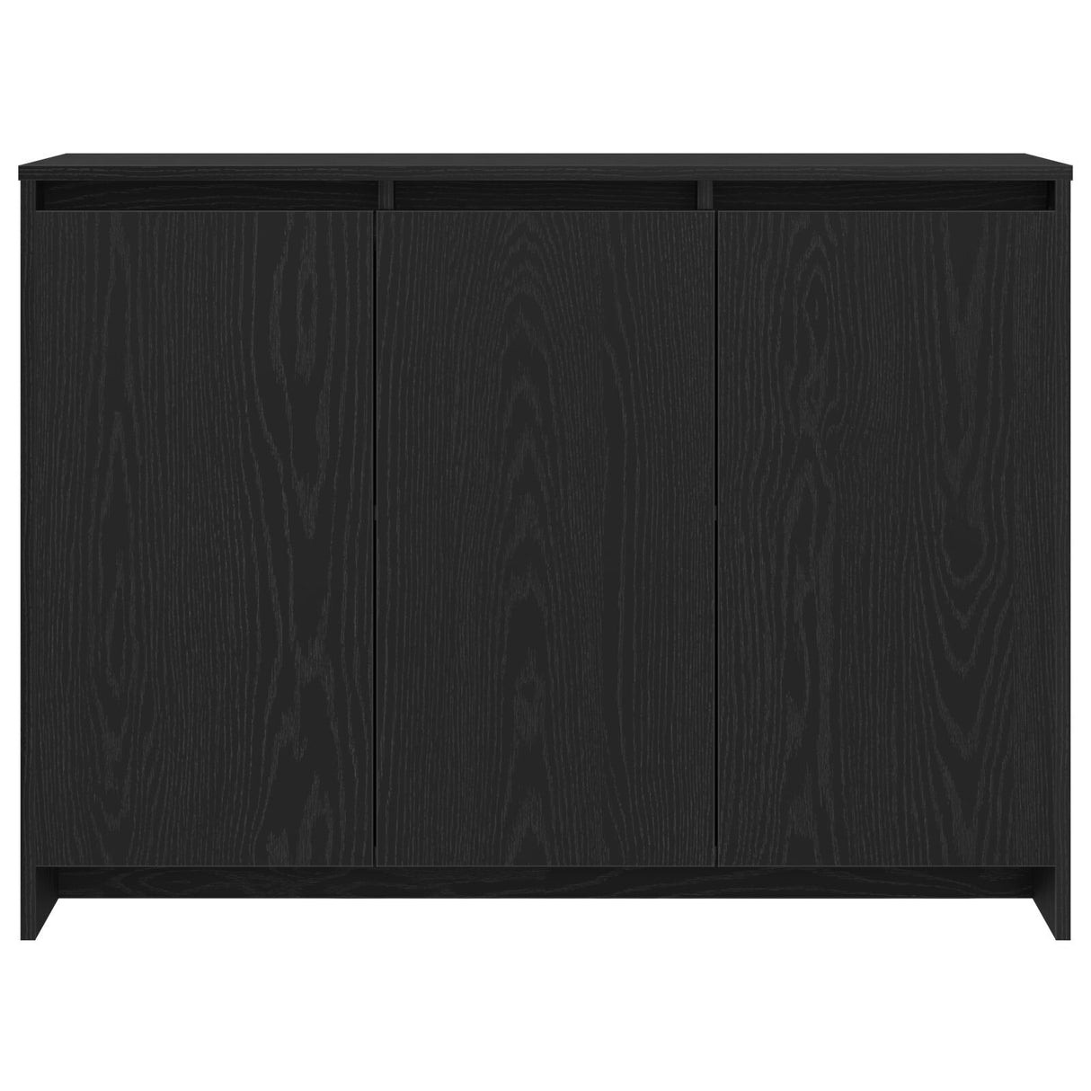 Sideboard Black Oak Engineered Wood Medium Storage