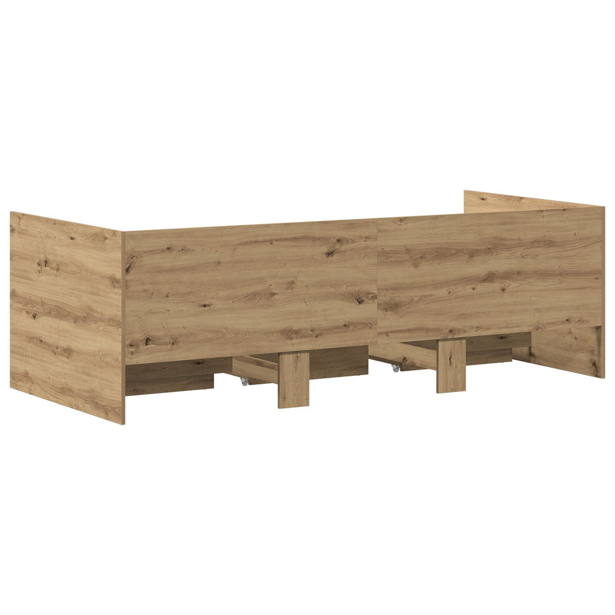 Daybed Artisan Oak Engineered Wood 90 X 200 Cm Durable Daybed