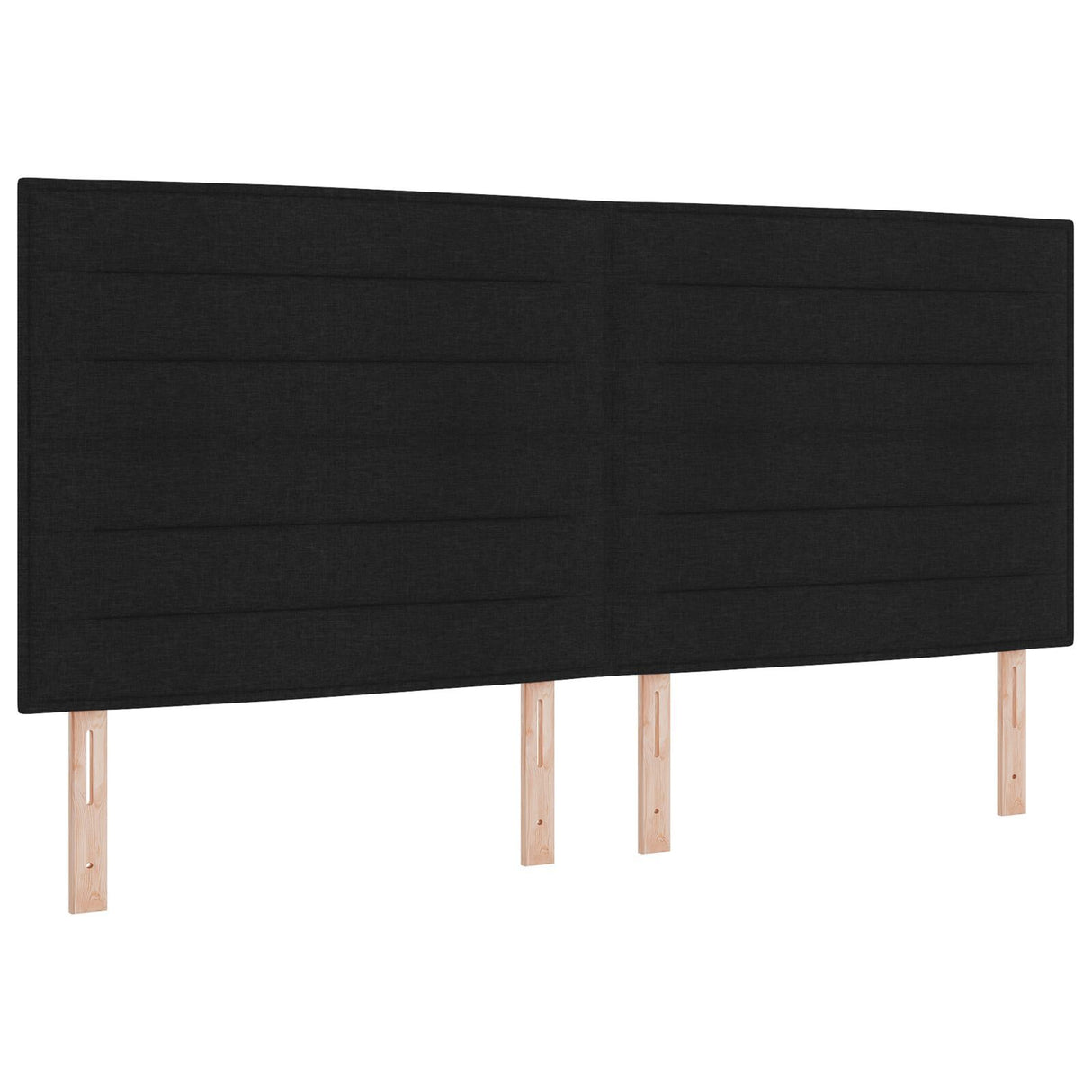 Black Fabric Bed Frame 200X200 Cm