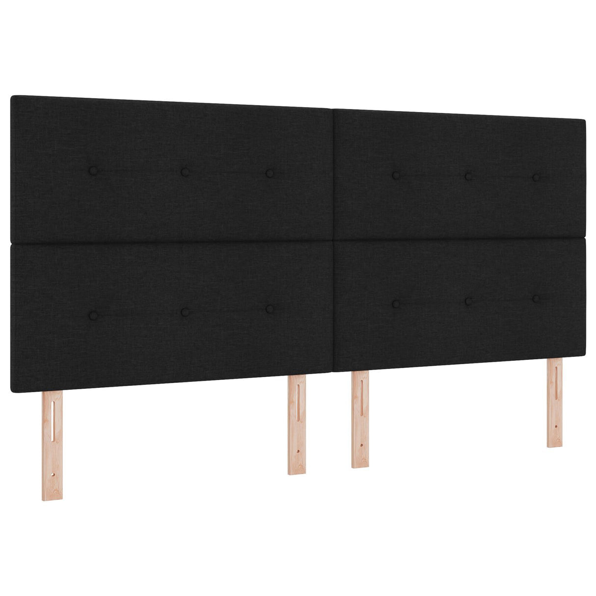 Bed Frame Black 200X200 Cm Fabric