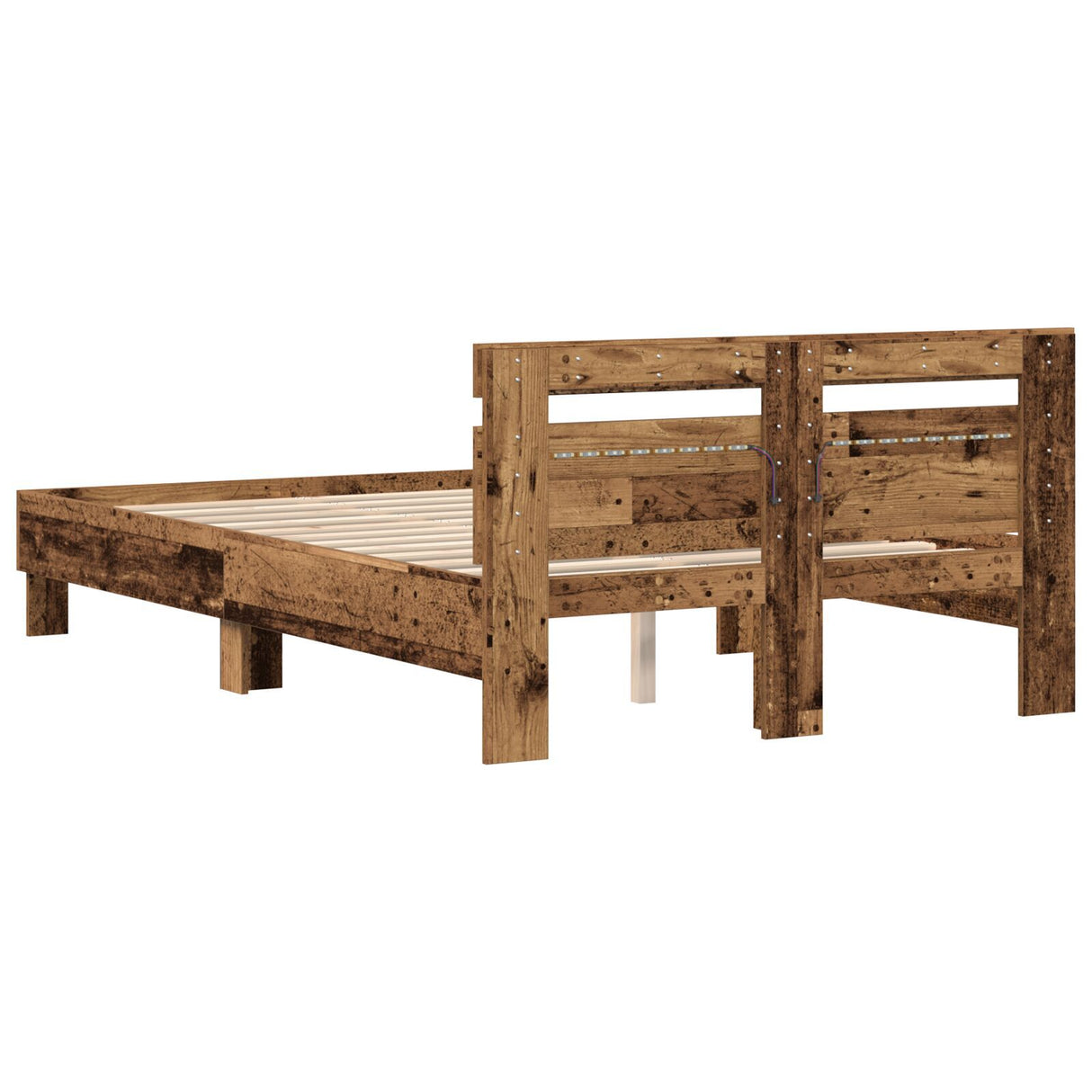 Wood Bed Frame Natural Solid Wood 120 X 200 Cm Durable