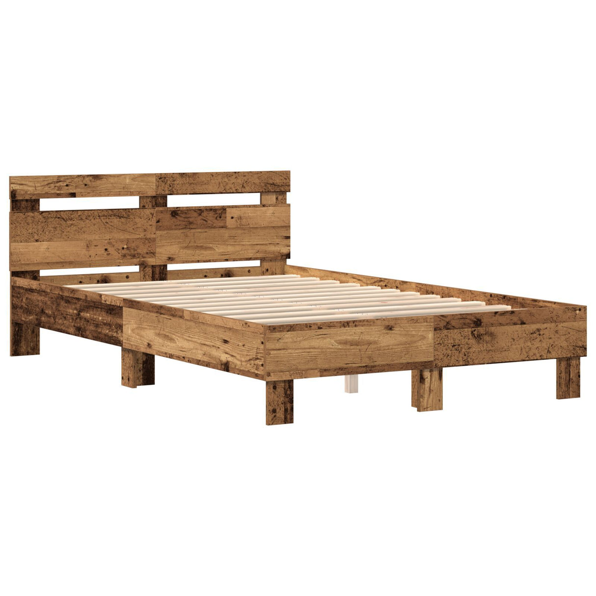 Wood Bed Frame Natural Solid Wood 120 X 200 Cm Durable