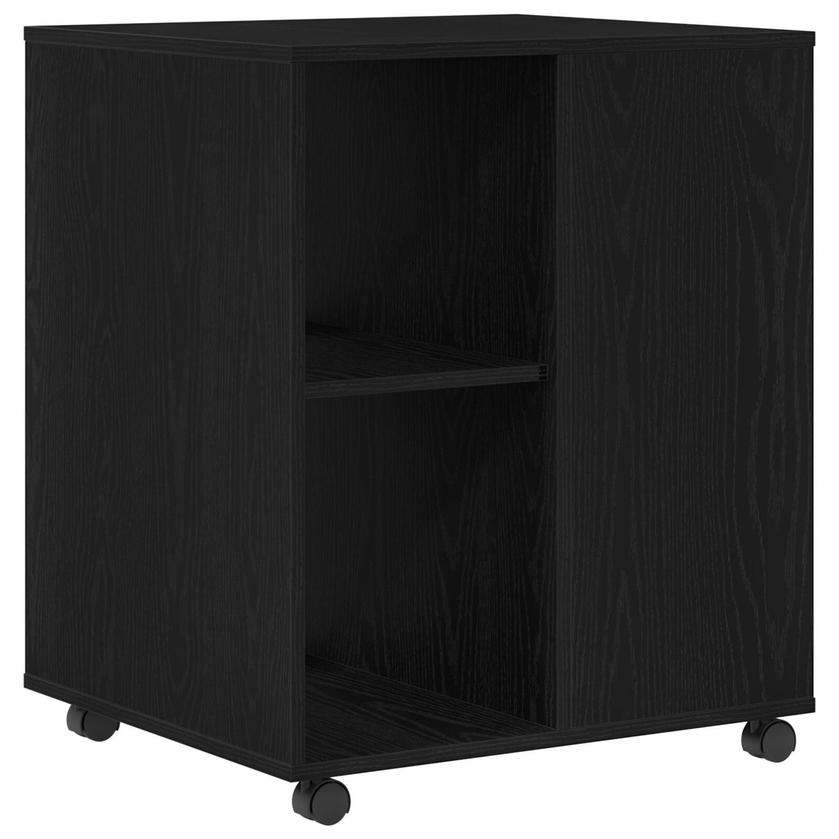 Storage Cabinet Black Oak 60X53X72,5 Cm Engineered Wood