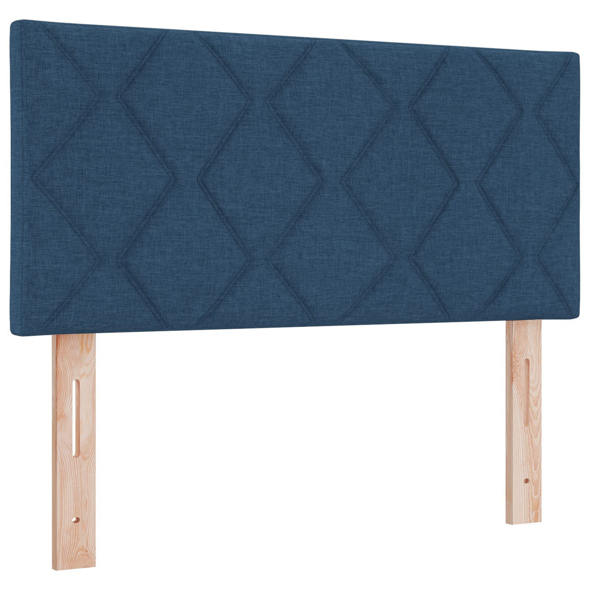 Box Spring Bed With Mattress & Led Blue 90X190 Cm Fabric