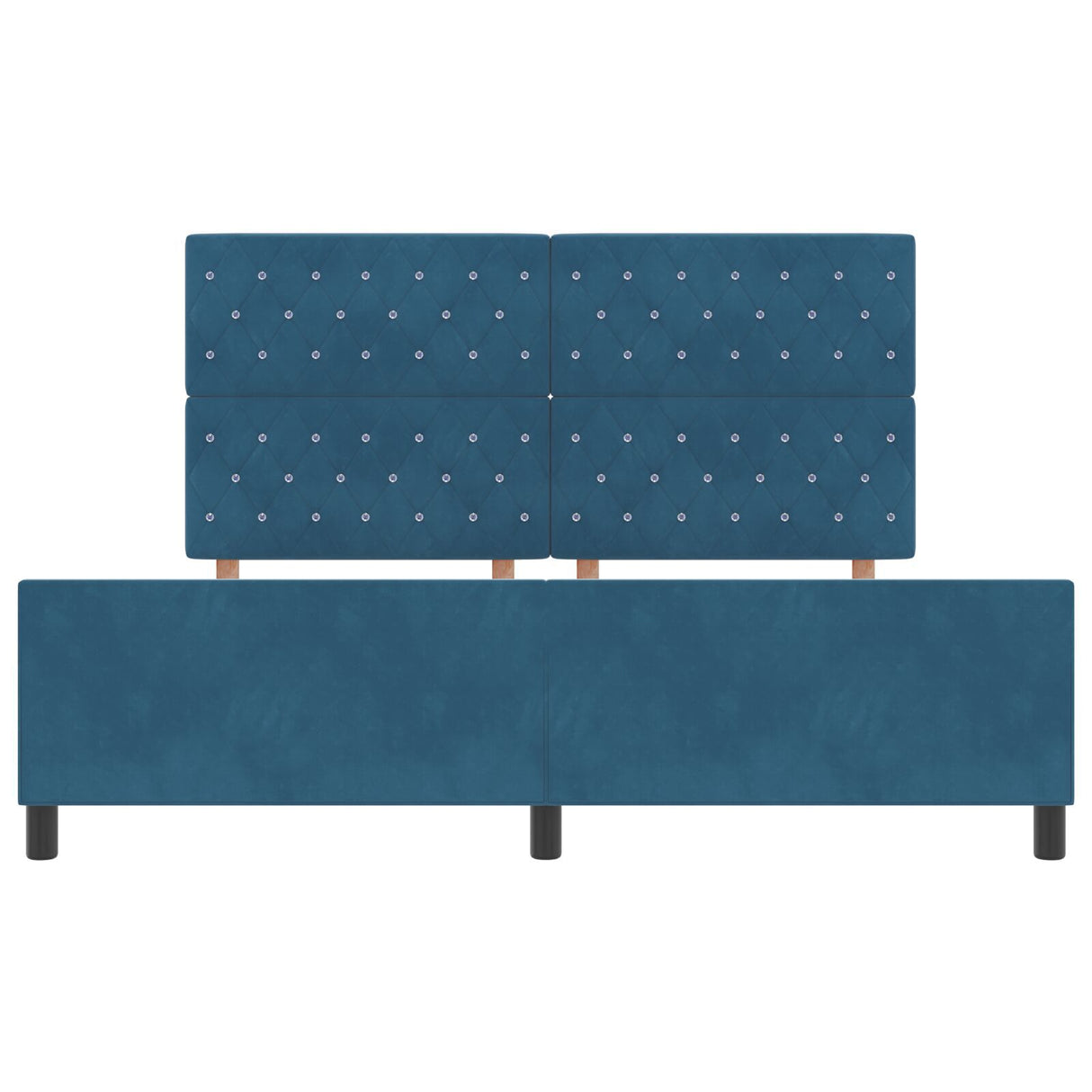 Dark Blue Velvet Bed Frame 180X200 Cm