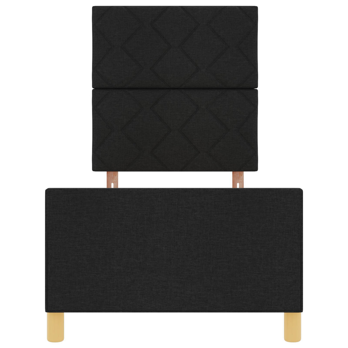 Bed Frame Black 80X200 Cm Fabric