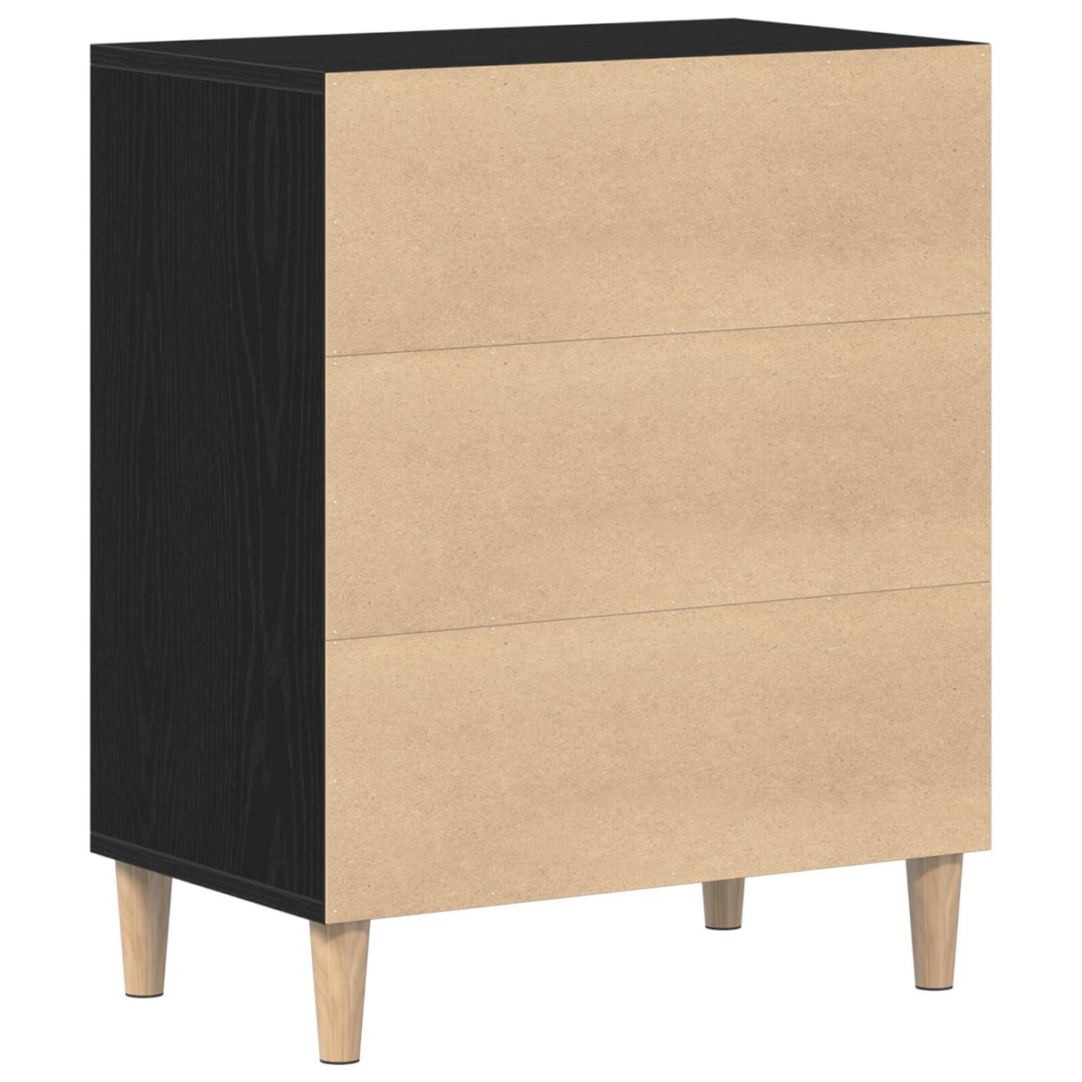 Black Oak Sideboard, 57X35X70 Cm, Made From Engineered Wood