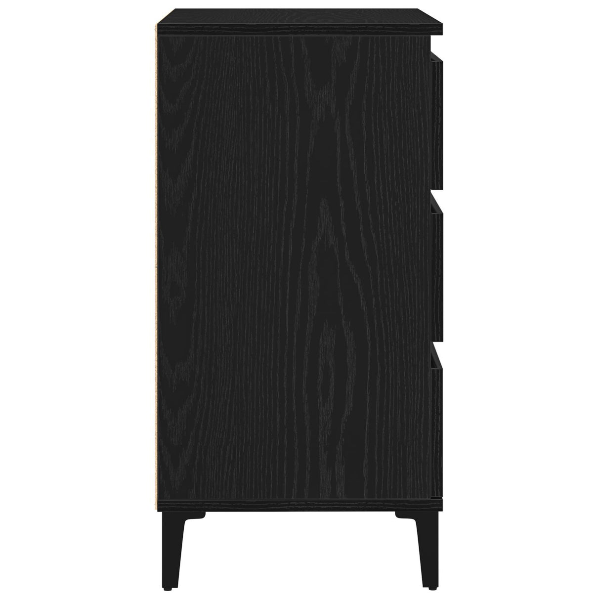 Sideboard Black Oak 60X35X70 Cm Engineered Wood