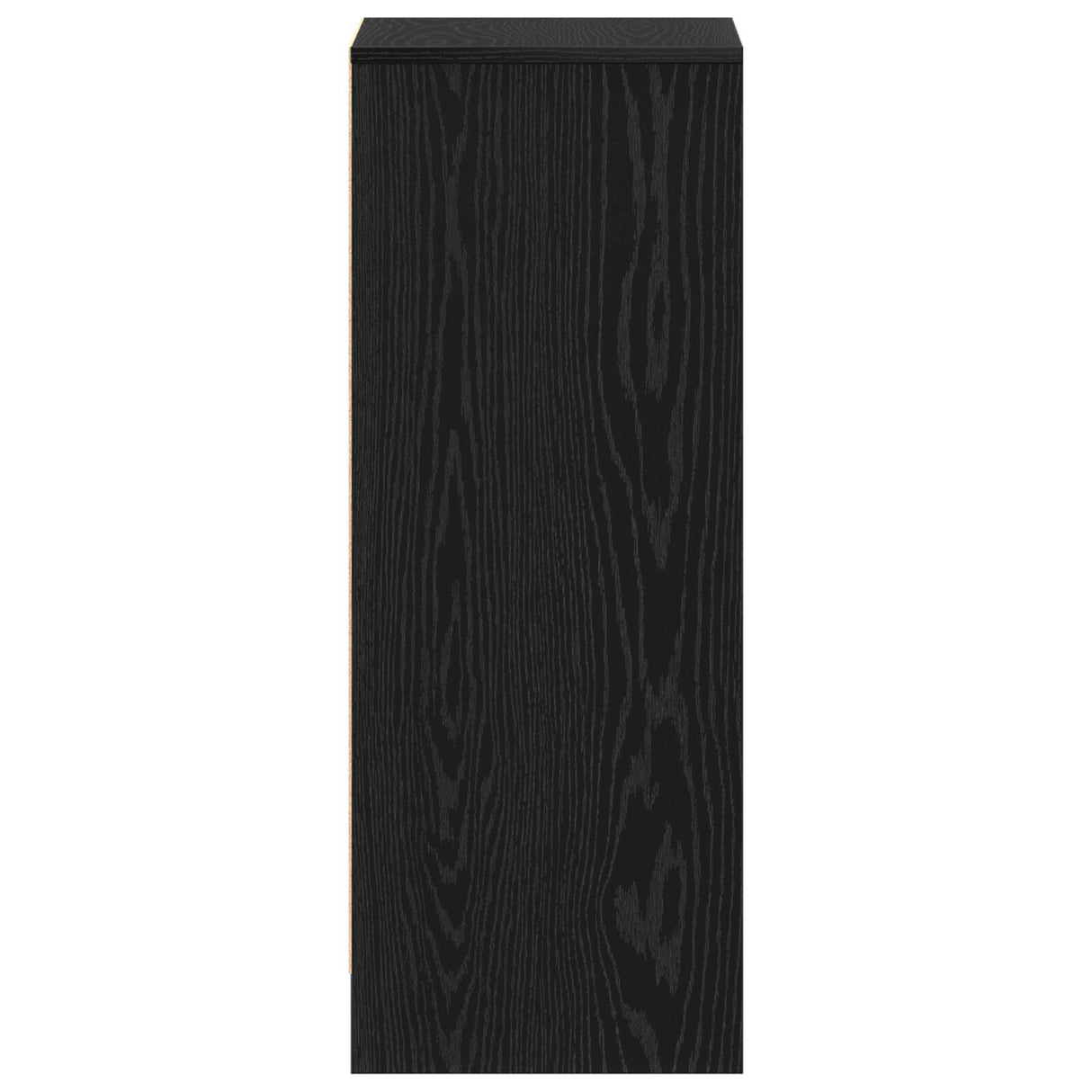 Shoe Cabinet In Black Oak, 60X35X92 Cm, Made Of Engineered Wood