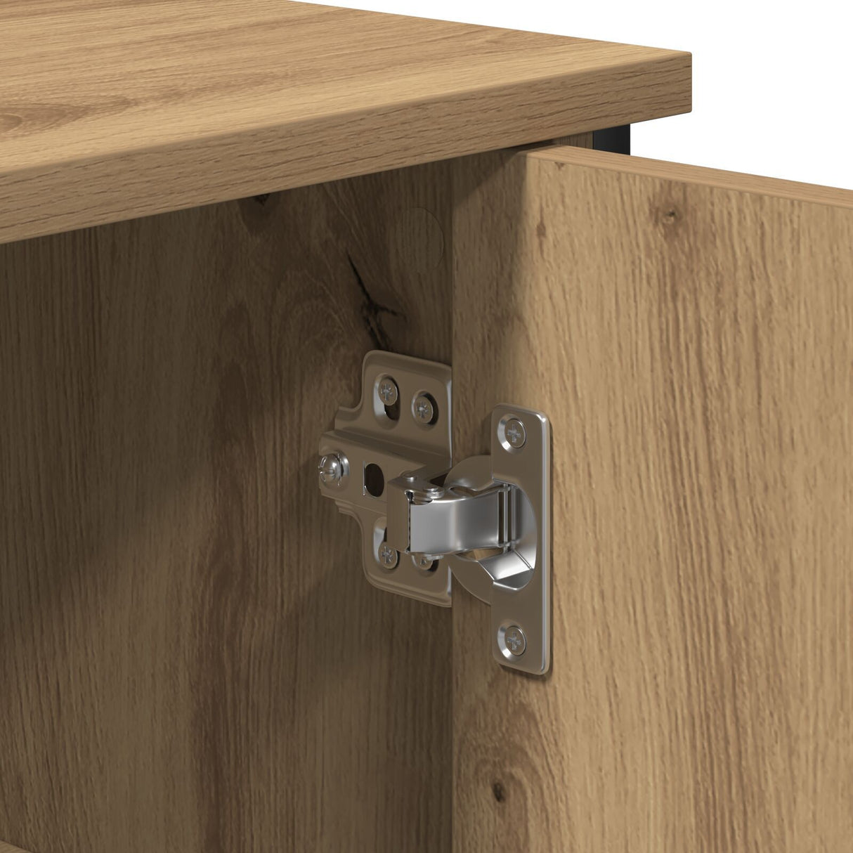 Sideboard Artisan Oak 100X35X70 Cm Engineered Wood And Steel