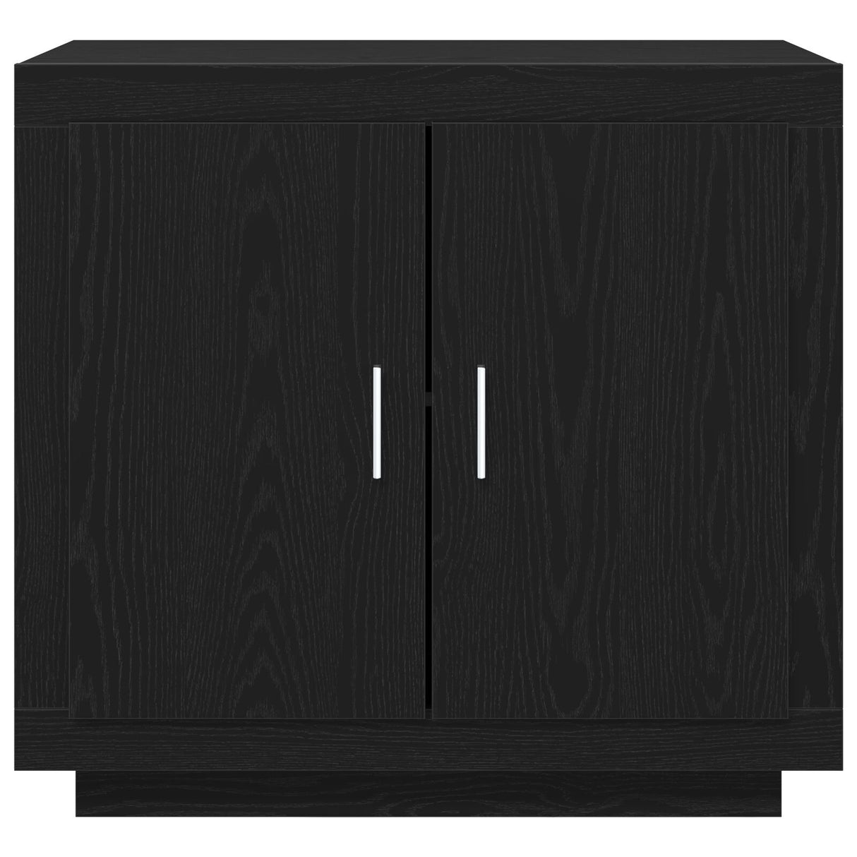 Sideboard Black Oak 80X40X75 Cm Engineered Wood