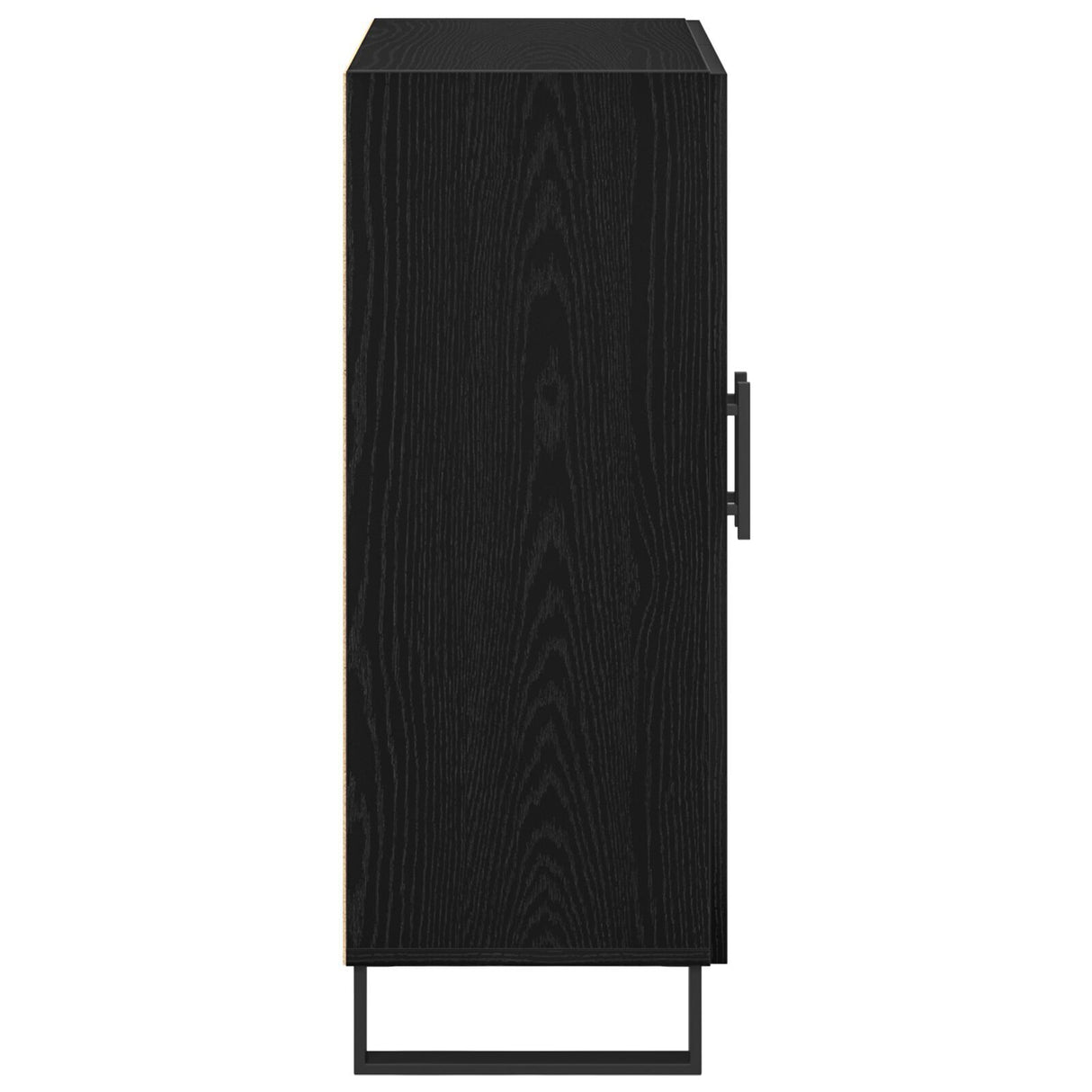 Sideboard Black Oak 69,5X34X90 Cm Engineered Wood