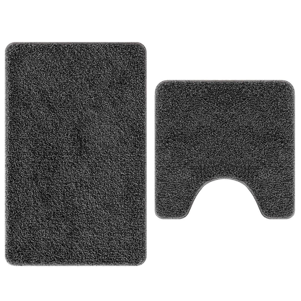 2 Piece Bath Mat Set Polypropylen Non-Slip