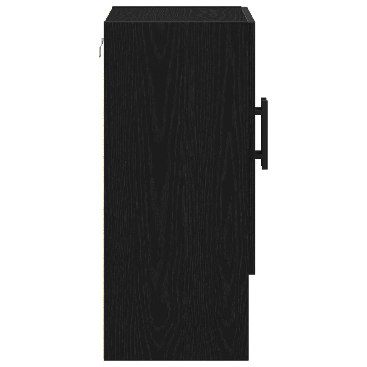 Wall Cabinet Black Oak 60X31X70 Cm Engineered Wood