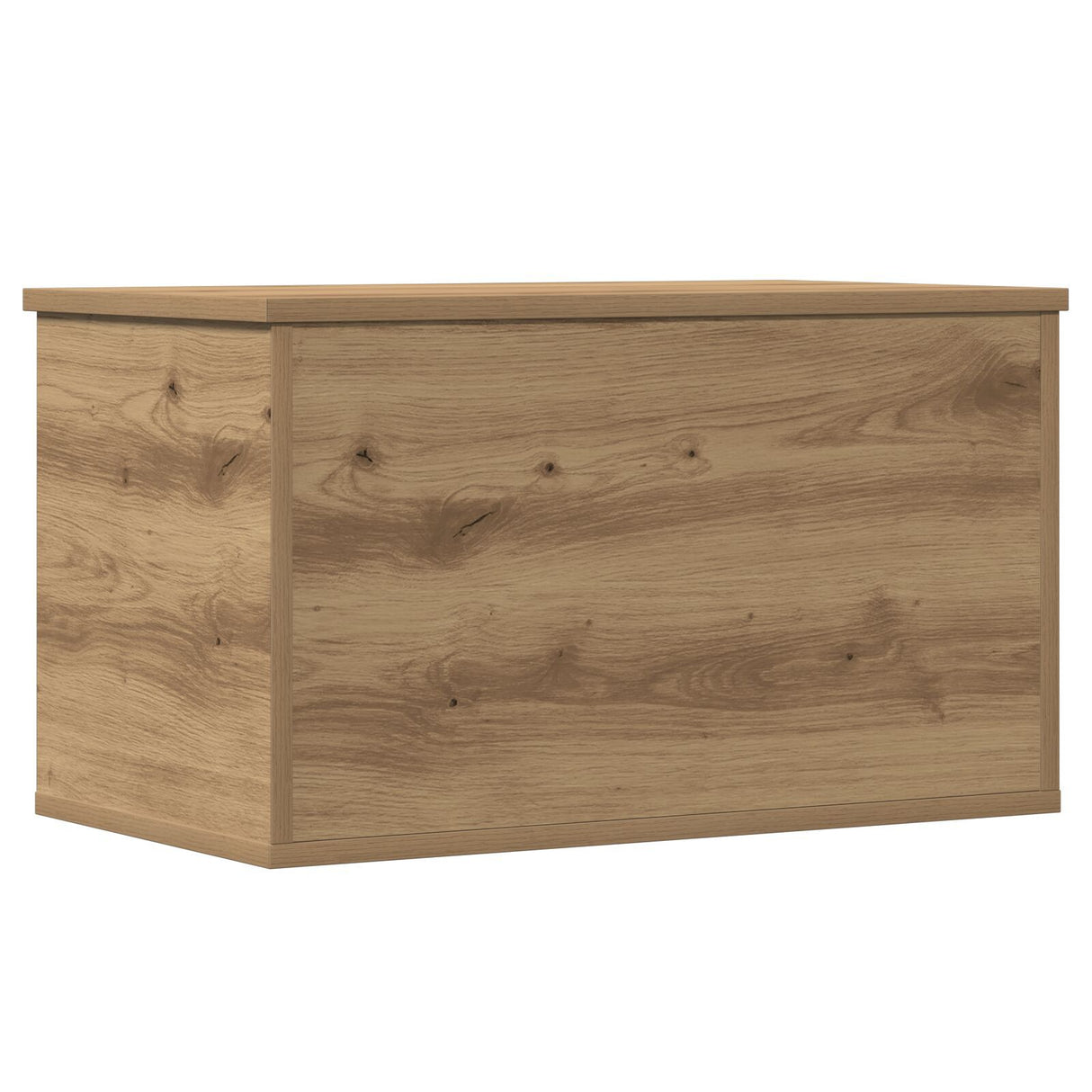 Storage Box With Lid Artisan Oak 60X35X35 Cm Engineered Wood