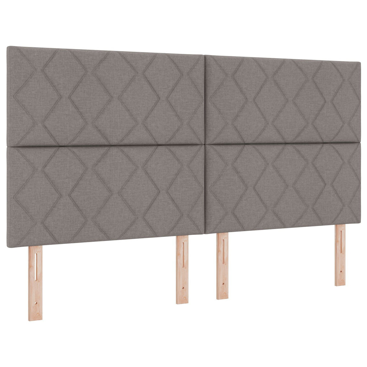 Bed Frame In Taupe, 180X200 Cm, Fabric