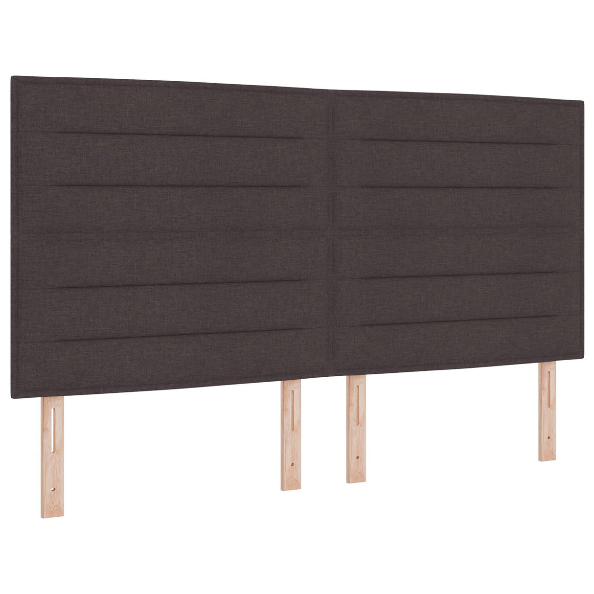 Bed Frame Dark Brown 180X200 Cm Fabric