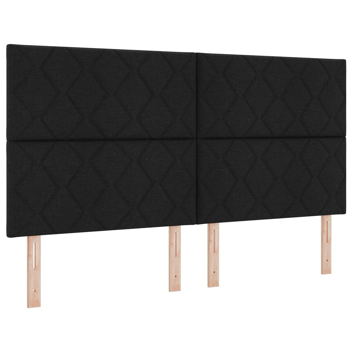 Bed Frame Black 180X200 Cm Fabric