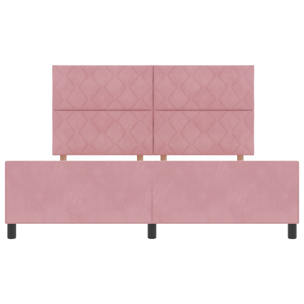Bed Frame Pink 180X200 Cm Velvet