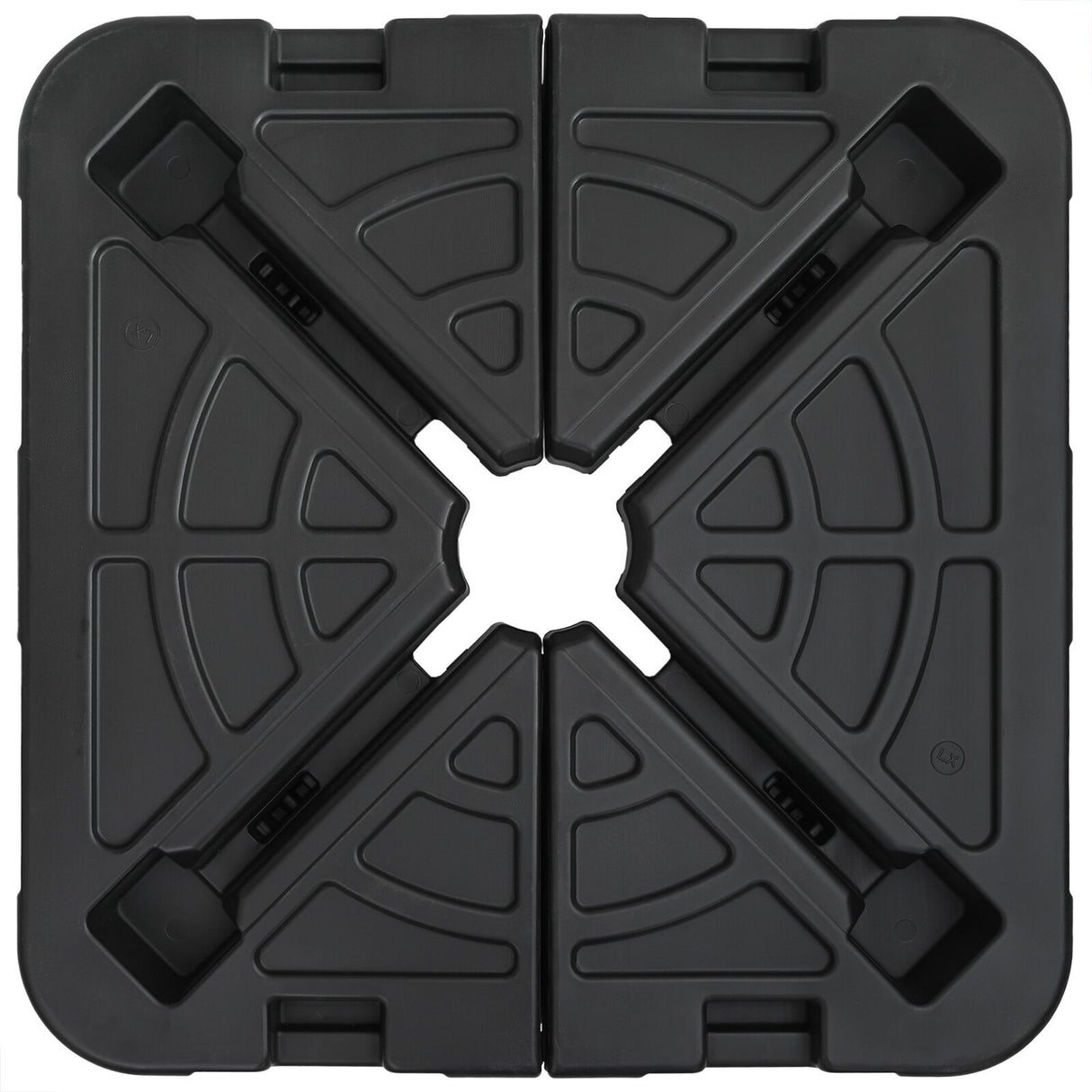 2-Piece Umbrella Base Set: 110Kg Sand Or 70Kg Water