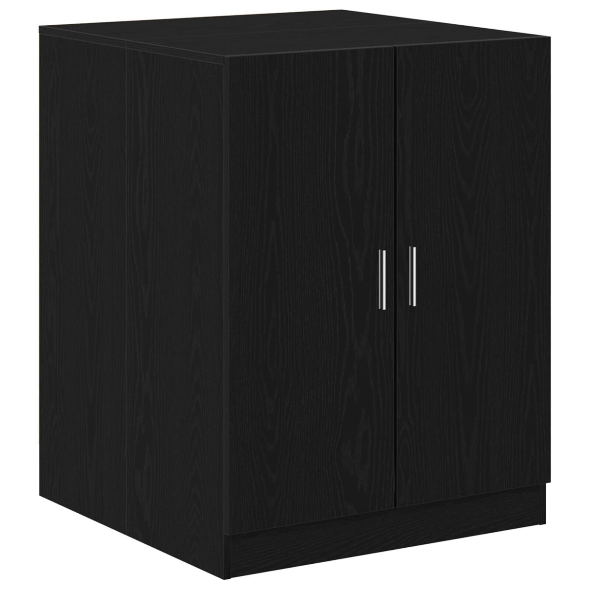 Washing Machine Cabinets 2 Pcs Black Oak 70.5X71.5X181.5 Cm Engineered Wood, Washing Machine Cabinet - Black Oak - 70.5X71.5X91.5 Cm - Made Of Engineered Wood