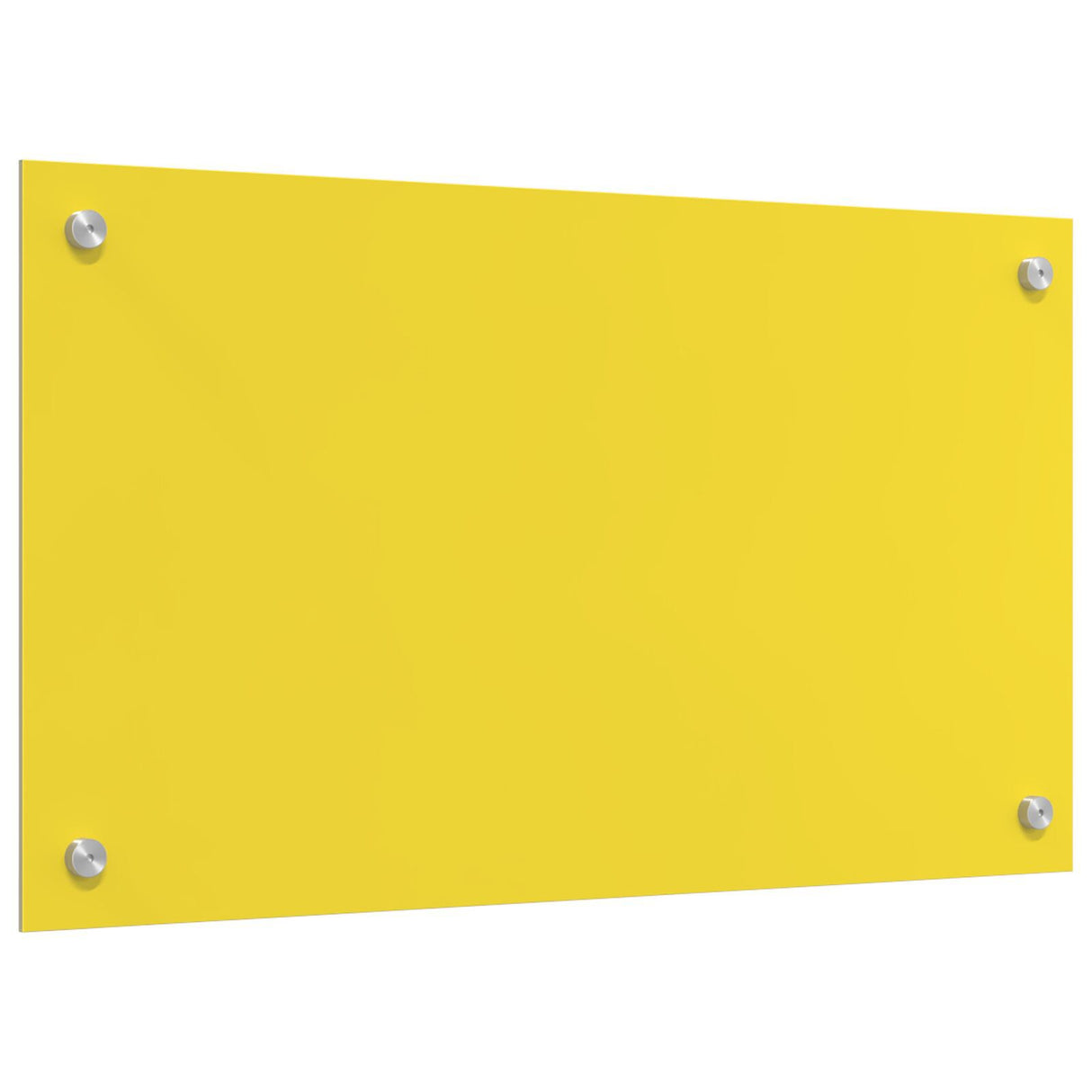 Kitchen Backsplash Yellow 70X40X0.6 Cm Tempered Glass