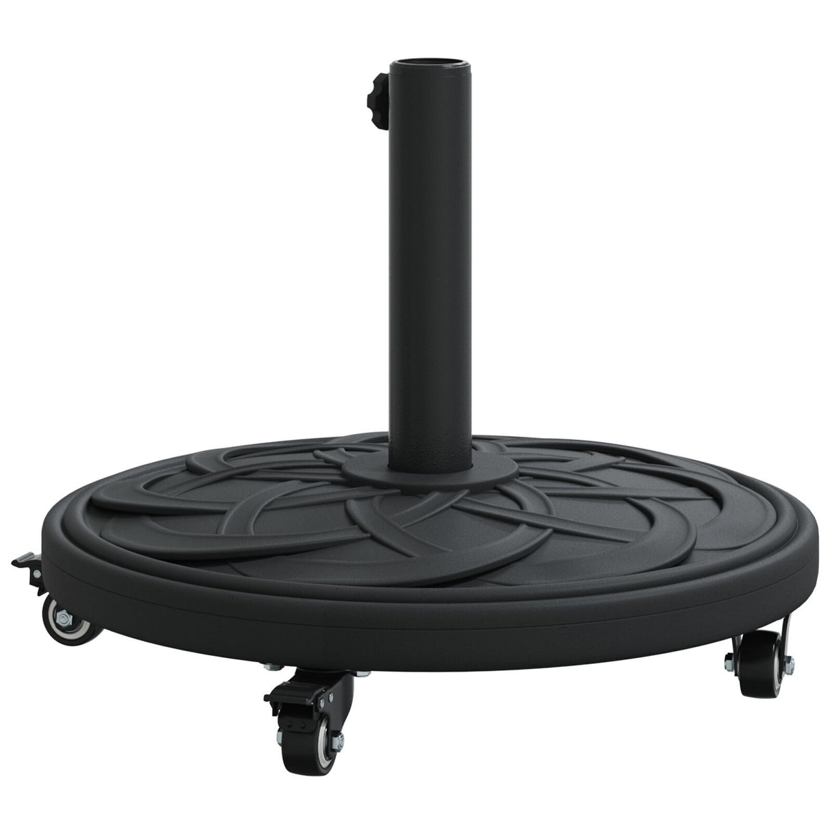 Parasol Base With Wheels For Ø38-48 Mm Poles 13 Kg Round