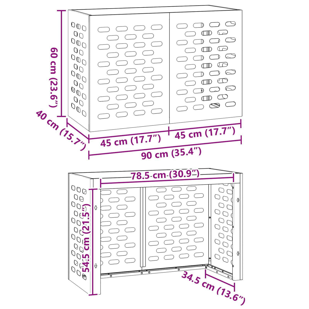 Air Conditioner Cover - , , Steel