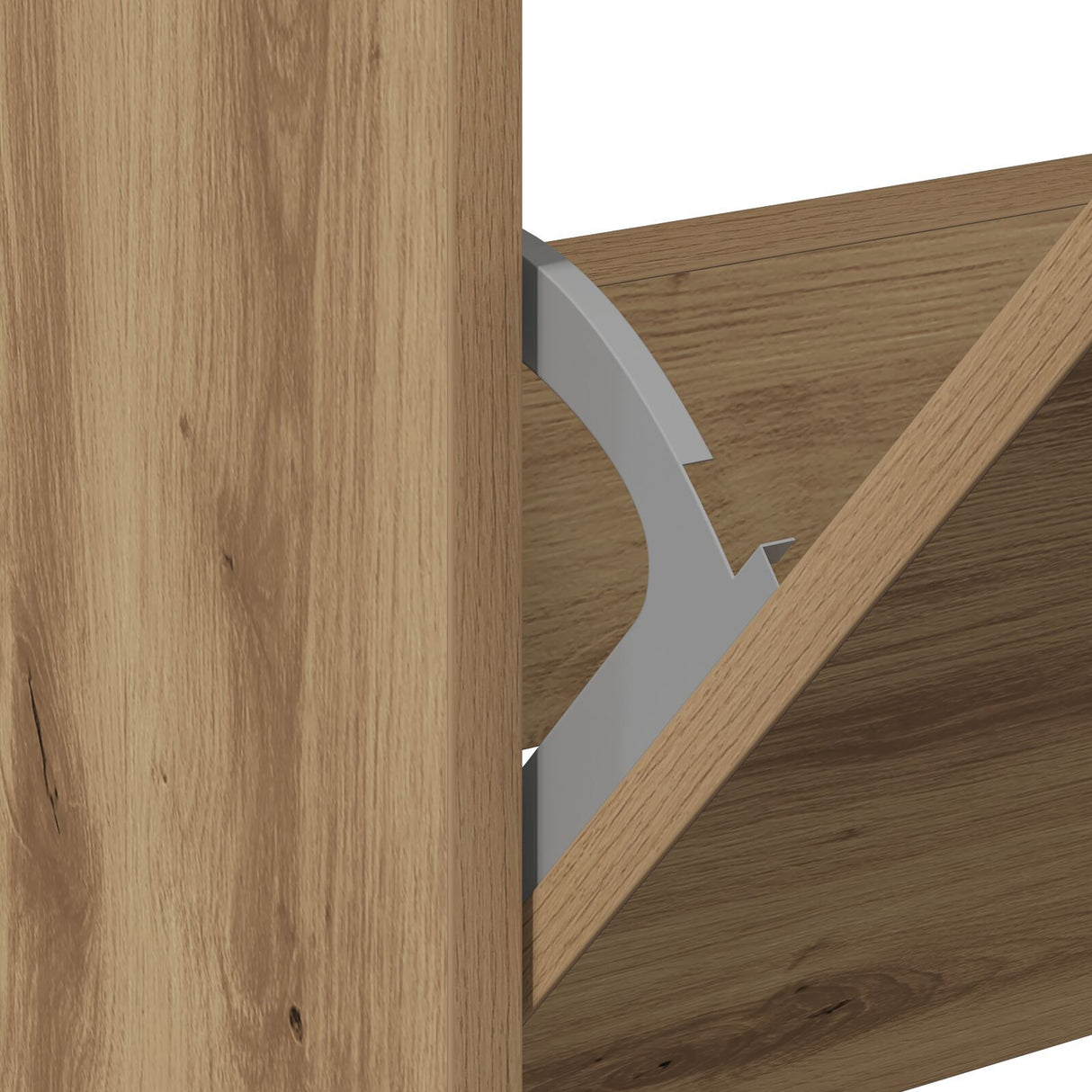 Shoe Cabinet Artisan Oak 80X21X125,5 Cm Engineered Wood