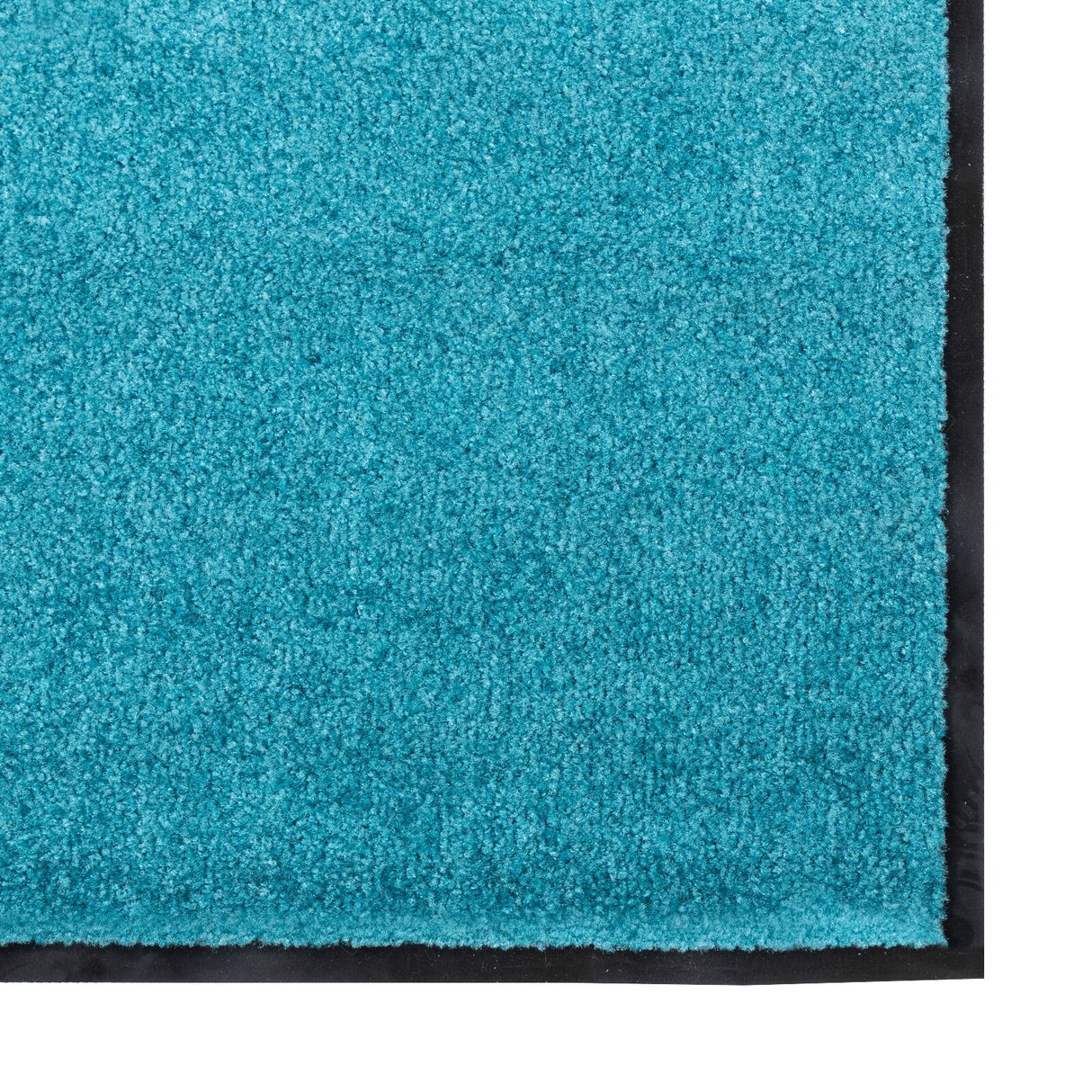 Washable Doormat In Cyan, 120X300 Cm