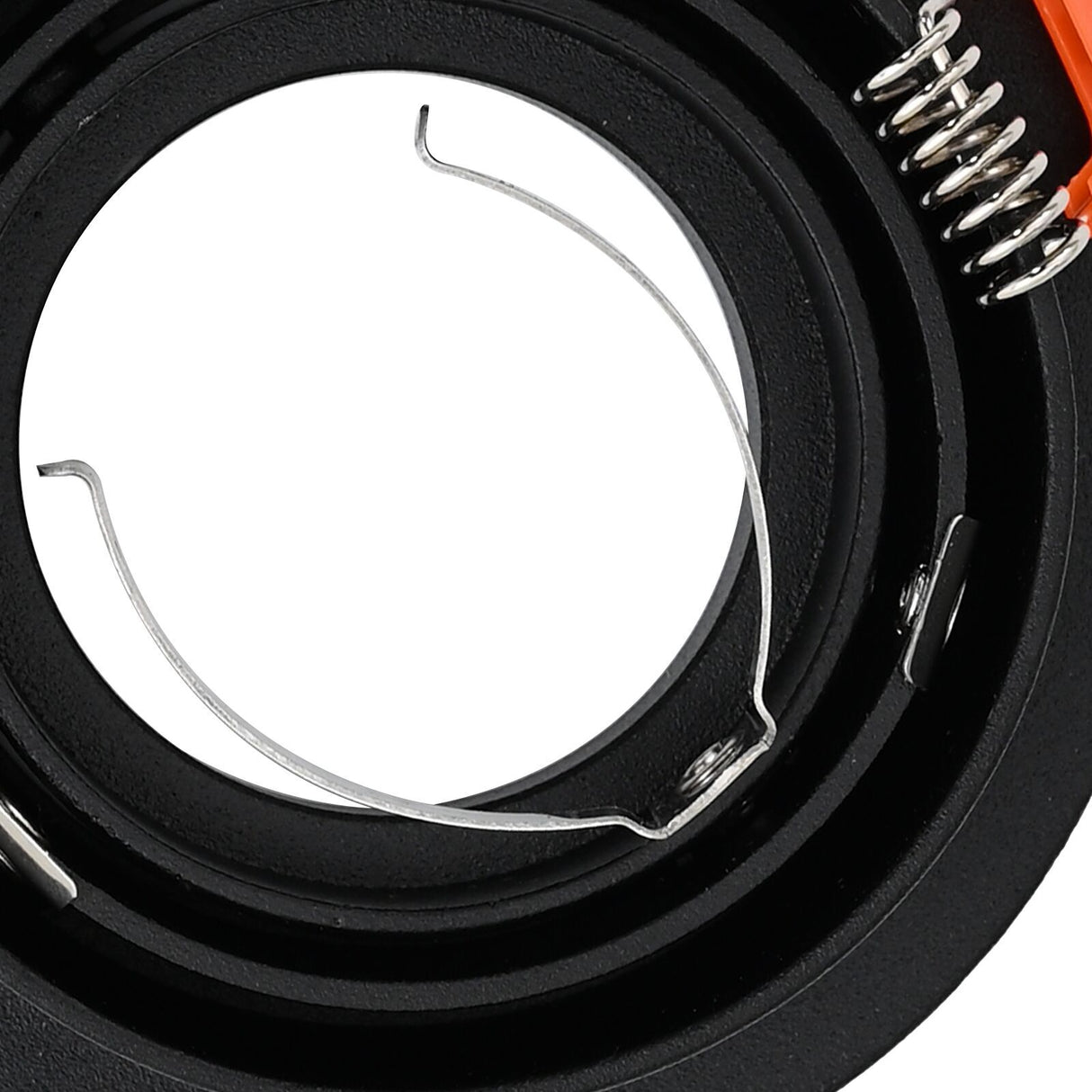 Recessed Spotlights 6 Pcs Round Gu10 Black Ø91 Mm