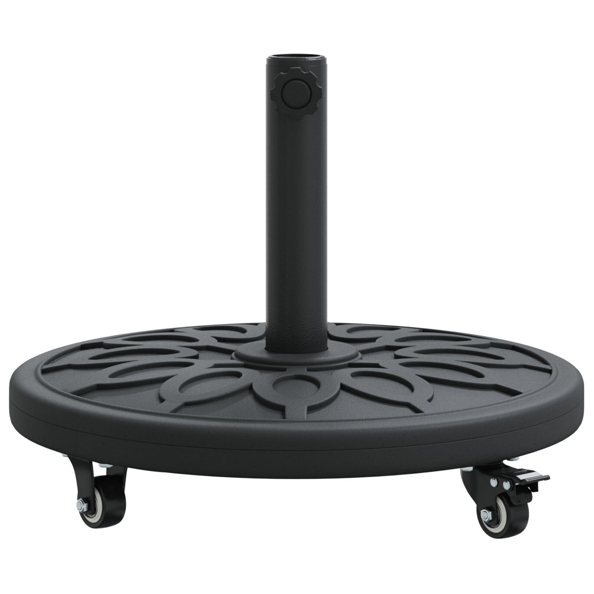 Parasol Base With Wheels For Ø38-48 Mm Poles 13 Kg Round