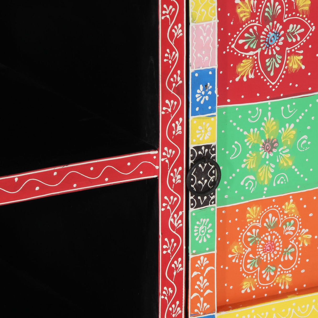 Tv Cabinet - Colorful, 100X35X50 Cm, Made From Solid Mango Wood