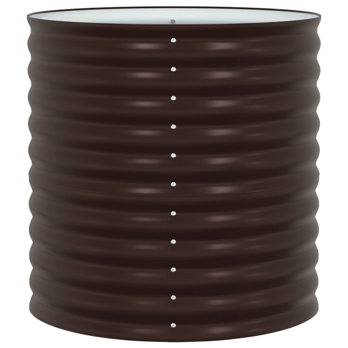 Garden Raised Bed - Brown 80X80X81 Cm Galvanized Steel