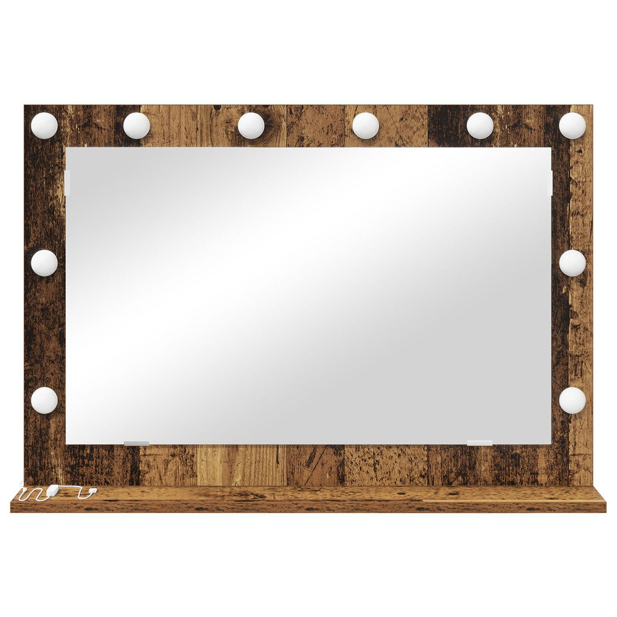 Vanity Mirror Old Wood Solid Reclaimed Wood And Glass